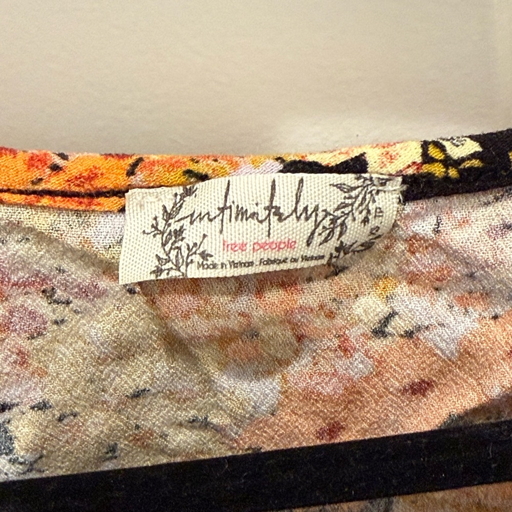 Free People Multicolor Floral Ruffle Blouse - Picture 2 of 2
